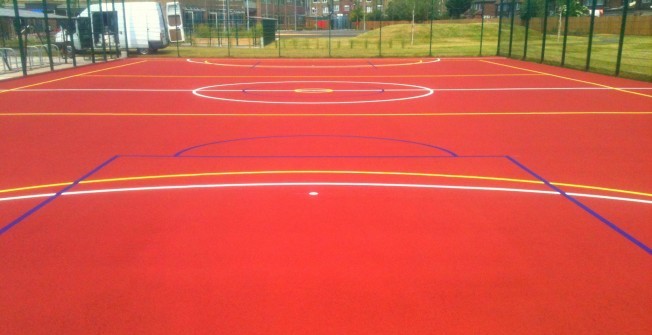 Polymeric Sports Court Specification in Goose Green